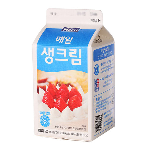[수량제한]매일생크림 500ml /매일우유생크림 서울생크림 매일생크림 서울우유생크림