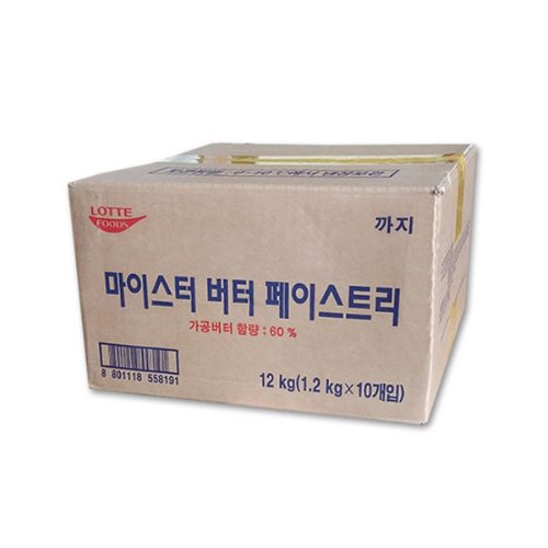 [벌크] 롯데푸드 마이스터버터 페이스트리 1박스 (1.2kg*10개)